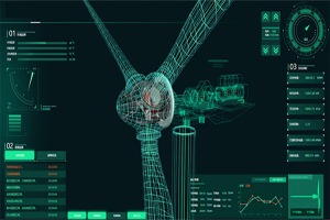 智慧風電場數字孿生全景運行監測系統